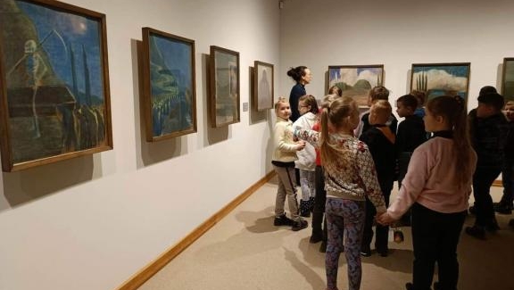 2c ir 2d klasių mokiniai lankėsi Nacionaliniame M. K. Čiurlionio dailės muziejuje