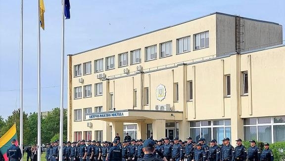 Mokyklos aštuntokai svečiavosi Mastaičių Policijos mokyklos mokymo bazėje