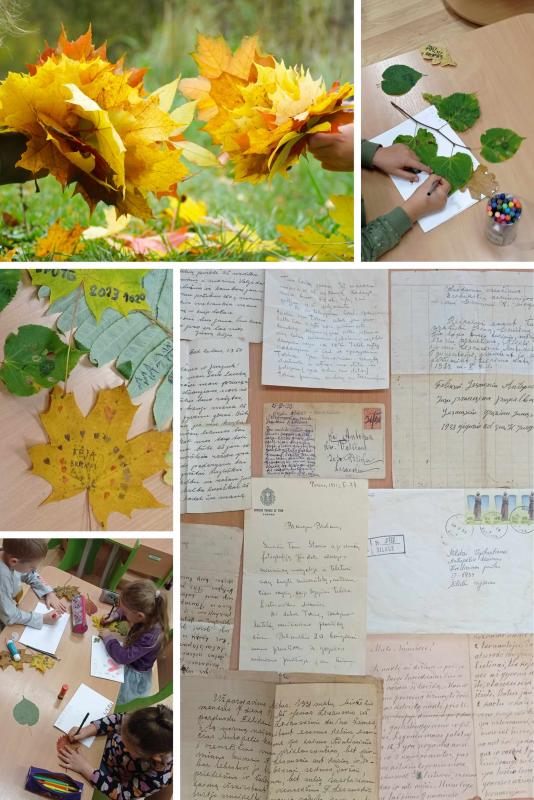 Priešmokyklinės grupės „Žiniukai“ vaikai dalyvavo STEAM projekte „Kaip ant medžių lapų parašyti laiškus?“